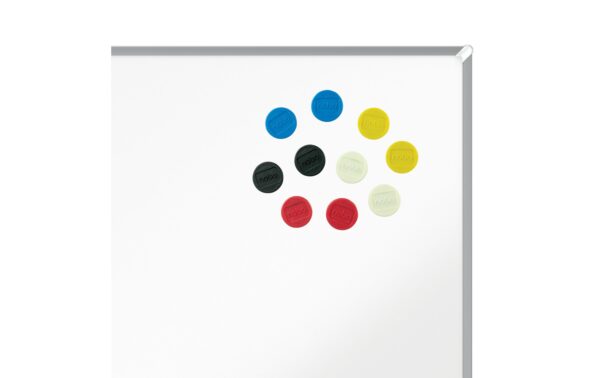 1162913_2 - Mediatech Nobo Magnet rund 24mm, 10 Stk. für bis zu 4 Blatt, sortiert