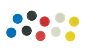 Nobo Magnet rund 38mm, 10 Stk. für bis zu 20 Blatt, sortiert kaufen Schweiz | Mediatech.ch