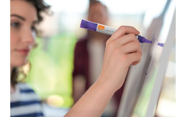 1162949_3 - Mediatech Nobo Liquid Ink Boardmarker 3mm Rundspitze 10 stk., trocken abwischbar, sortiert