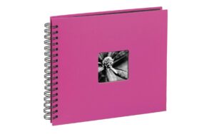 Hama Spiral-Album Fine Art 36x32cm, 50 schwarze Seiten, Pink