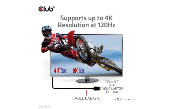 1166073_2 - Mediatech Club 3D, Ultra High Speed HDMI 2.1, 8K60Hz 4K120Hz, 48Gbps, Kabel, 1.5 Meter