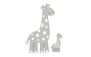 Creativ Company Stanzschablone Giraffe 5.4 x 9.2 + 2.1 x 3.5 cm