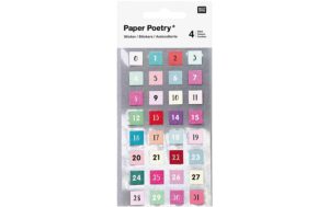 Rico Design Sticker Zahlen 0-31 4 Blatt