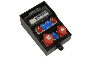 Spälti Baustromverteiler mit 40A+ Zul 2m 1xCEE16/5, 1xCEE32/5, 3xT23, 2xT25 kaufen Schweiz | Mediatech.ch