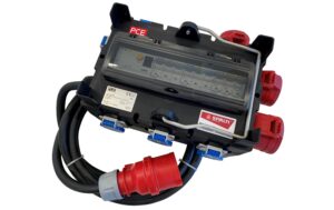 Spälti  Baustromverteiler 63A mit Zul 5m 2xCEE16/5,1xCEE32/5, 6xT23, 2x16A/C 3P