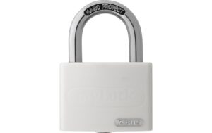 ABUS T65AL/40 weiss vs. Vorhangschloss