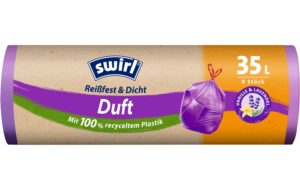 Swirl Müllbeutel Duft mit Zugband 35 L Lavendel-Vanille, 9 Stück