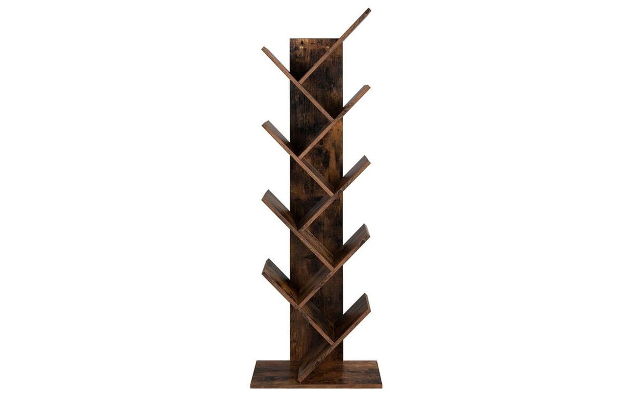 1171287 - Mediatech Vasagle Bücherregal Braun, Holz 50x25x141.5 cm, Tragfähigkeit proBoden:10kg kaufen Schweiz | Mediatech.ch