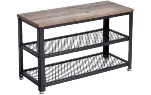 Vasagle Schuhgestell aus Holz und Metall 73 x 30 x 45 cm, Traglast 90 kg