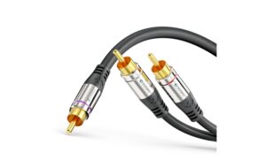Sonero Cinch auf 2x Cinch Audio Kabel 3.00m, Stecker <-> Stecker