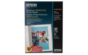 Epson Premium semigl. Photo Paper A4 251g, 20 Blatt, S041332