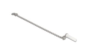 Delock Staubschutzkappen LC Stecker 1 Stk, weiss, mit Kette