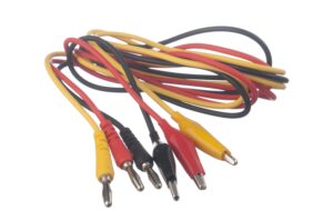 Velleman TLM3 Prüfspitzen Kroko zu Bananen- stecker, 3 Messleitungen, Länge: 0.90m