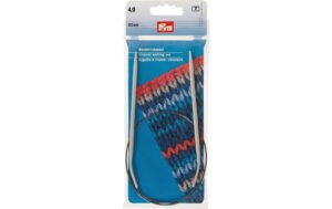 Rundstricknadeln, Alu, grau 4.00 mm x 60 cm, Beutel