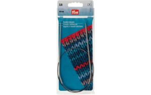 Rundstricknadeln, grau 2.5 mm x 60 cm, Beutel, Kunststoff