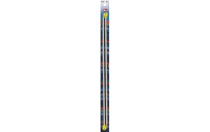 Jackenstricknadeln, Alu, grau 6.00 mm, 40 cm, Karte 2 Stück