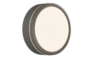 Nordlux Ava Wandleuchte, Grau SMART / inkl. LED 9.5W 600lm 2700K, IP54