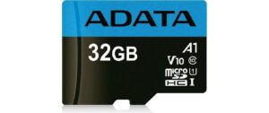 ADATA SDHC Card 32GB A1, Class 10 Bis zu 100 MB/25 MB pro Sek, -25 bis 85 °C
