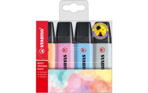 Stabilo Leuchtmarker BOSS Pastell 4er Etui