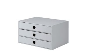 Rössler S.O.H.O. 3er Schubladenbox Stone grau, A4, 34.3x18.5x25 cm
