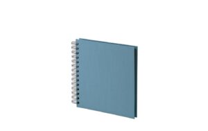 Rössler Fotoalbum Spiralbindung Denim 18 x 18 cm, 60 schwarze Seiten