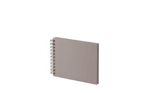 Rössler Fotoalbum Spiralbindung Taupe grau, 19.5 x 14.5 cm, 40 weisse Seiten