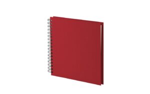 Rössler Fotoalbum Spiralbindung Rot 23  x 23 cm, 60 weisse Seiten