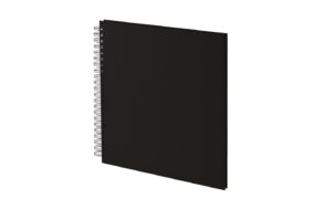 Rössler Fotoalbum Spiralbindung Schwarz 29 x 29 cm, 60 schwarze Seiten