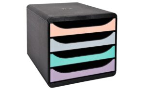 Exacompta Schubladenbox Big-Box Aquarel Farbe: schwarz/glossy aquarel