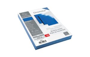 Exacompta Einbanddeckel Chromolux 250 g/m², 100 Stück, Blau kaufen Schweiz | Mediatech.ch