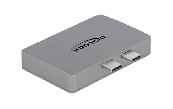 1180582_2 - Mediatech Delock Thunderbolt3 - 2xHDMI 4K60Hz Adapter 3840x2160,4K60Hz,PD3.0, grau, für Macbook