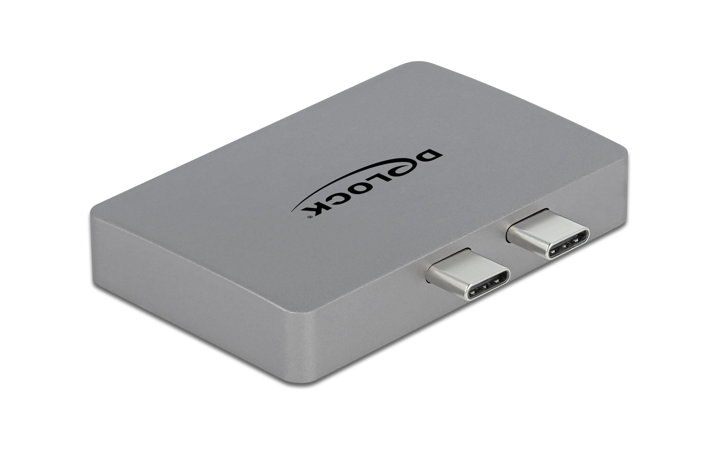 1180582_2 - Mediatech Delock Thunderbolt3 - 2xHDMI 4K60Hz Adapter 3840x2160,4K60Hz,PD3.0, grau, für Macbook