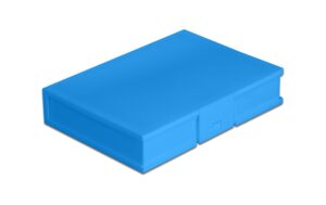 Delock Schutzbox für 3.5 HDD/SSD Anschluss für SATA, Farbe: Blau