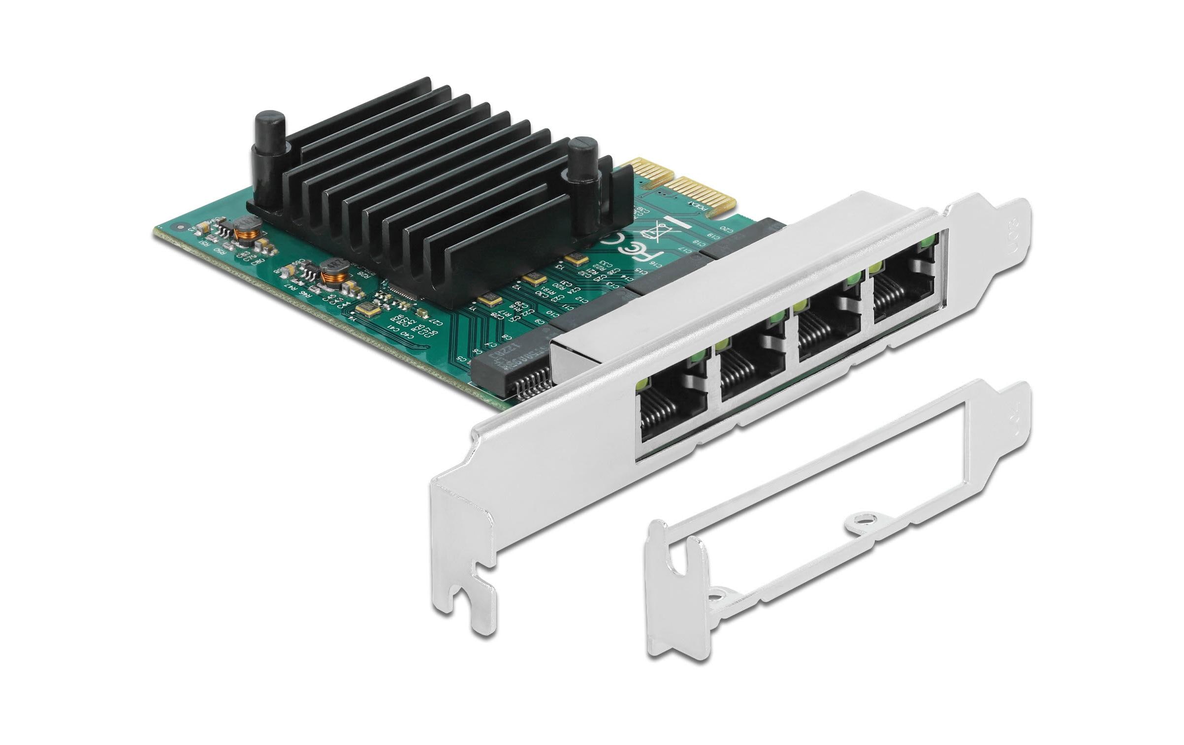 Delock PCI-Express-x4 Netzwerkkarte, 4x1GE RTL8111 Chipset, inkl.LP Slotblech kaufen Schweiz | Mediatech.ch
