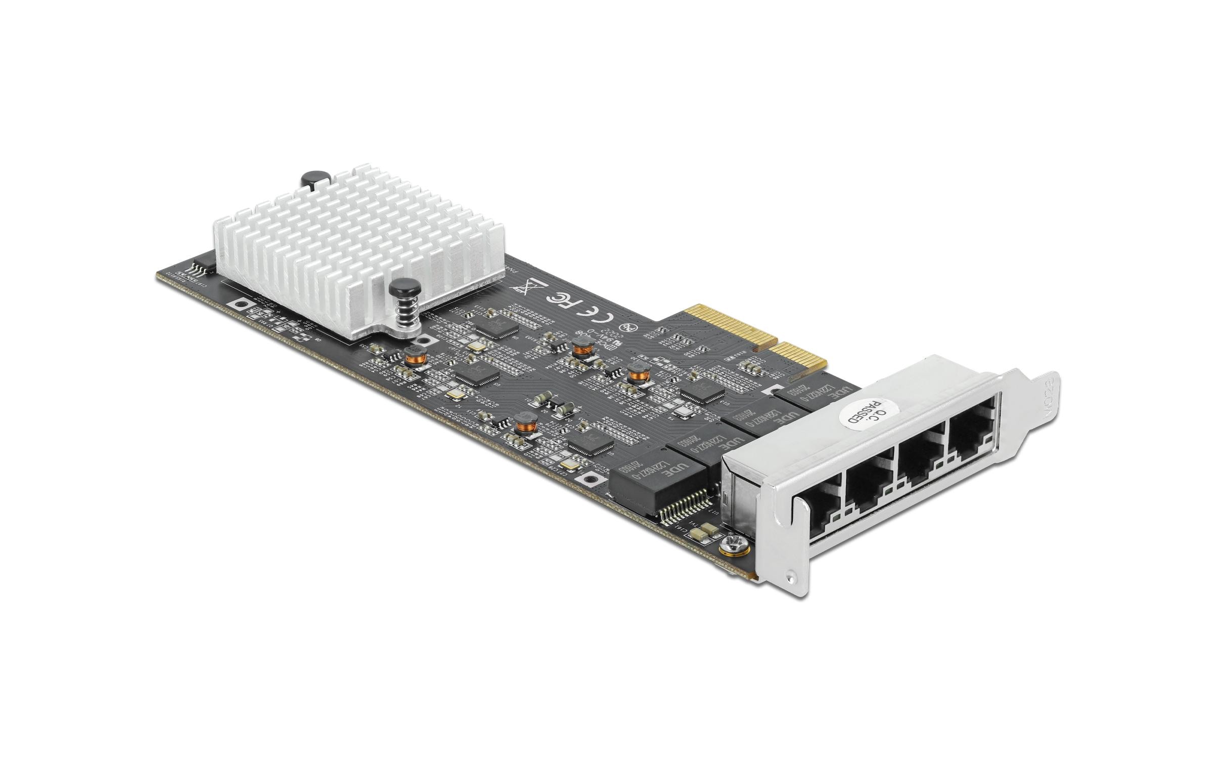 1181537_3 - Mediatech Delock PCI Express-x4 Netzwerkkarte,4x2.5GE RTL8125B Chipset, inkl.LP Slotblech