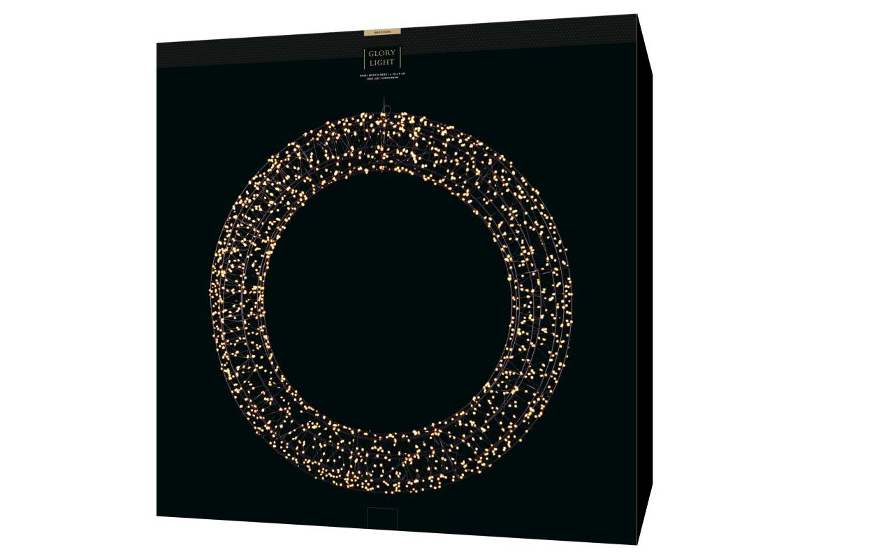 1181743_1 - Mediatech STT LED Angel Wreath Nero 78cm 1800LED sww, D78x9cm, black