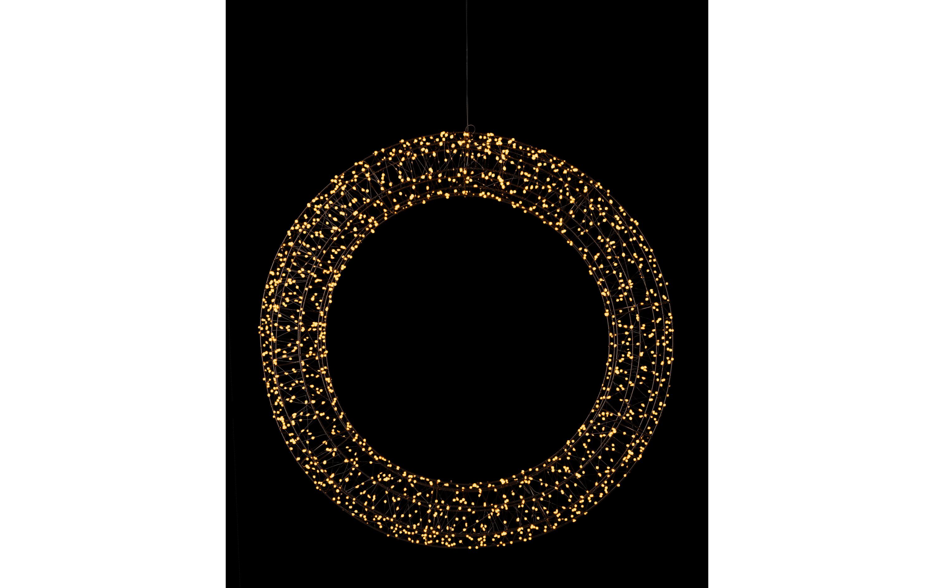 1181743_3 - Mediatech STT LED Angel Wreath Nero 78cm 1800LED sww, D78x9cm, black