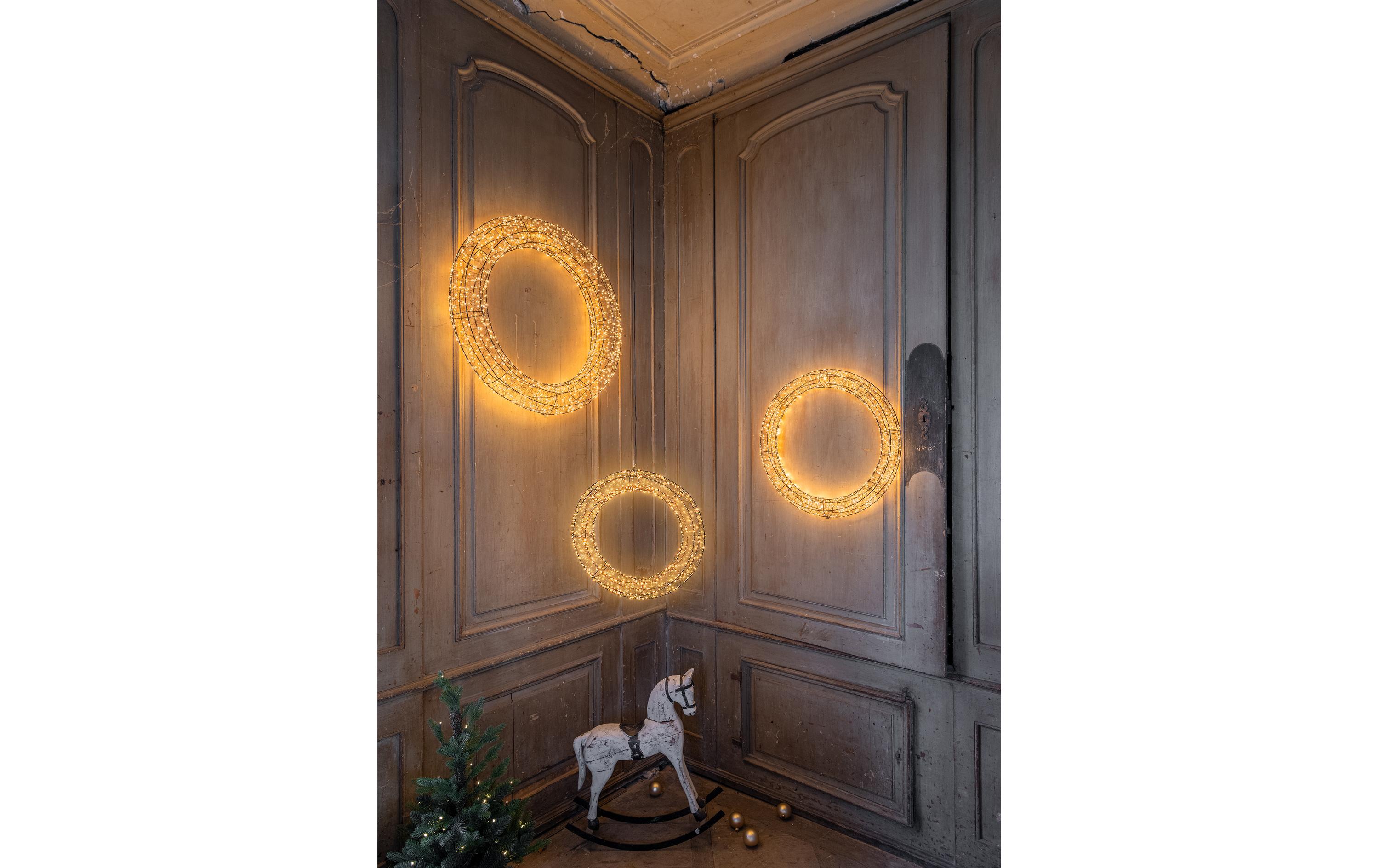 1181743_5 - Mediatech STT LED Angel Wreath Nero 78cm 1800LED sww, D78x9cm, black
