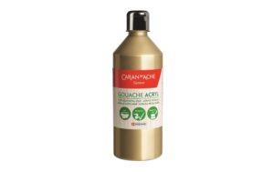 Caran d'Ache Wasserfarbe Gouache Acryl Gold,, 500 ml