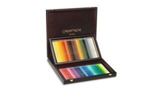 Caran d'Ache Holzkoffer 80 Farbstifte Prismalo