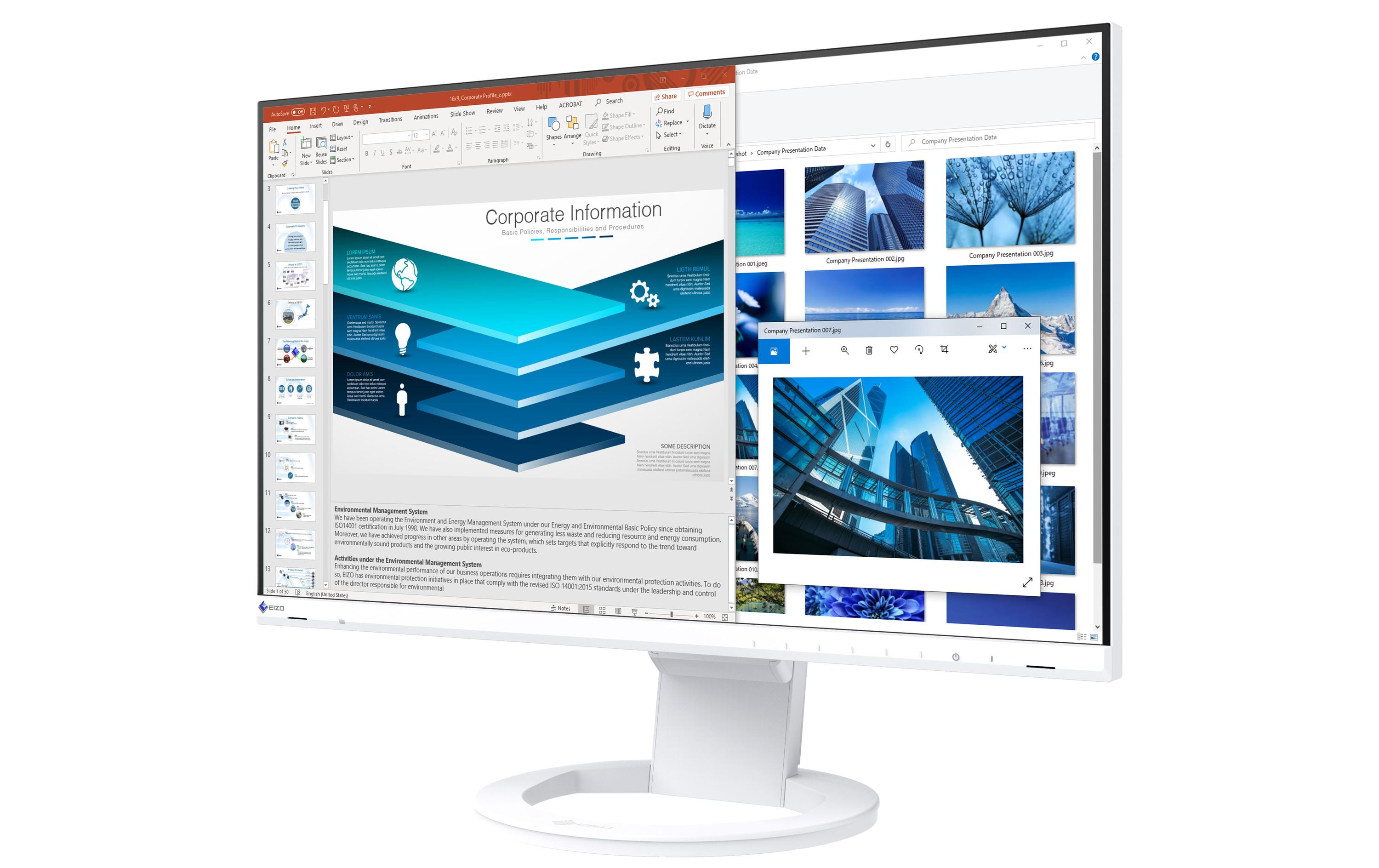 1184531_1 - Mediatech EIZO EV2480-Swiss Edition 24.1 weiss 1920x1080, 16:9, USB-C