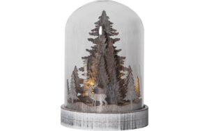 Star Trading Laterne Kupol 12.5 x 17.5  cm x 12.5 cm, 3 LEDs, Indoor