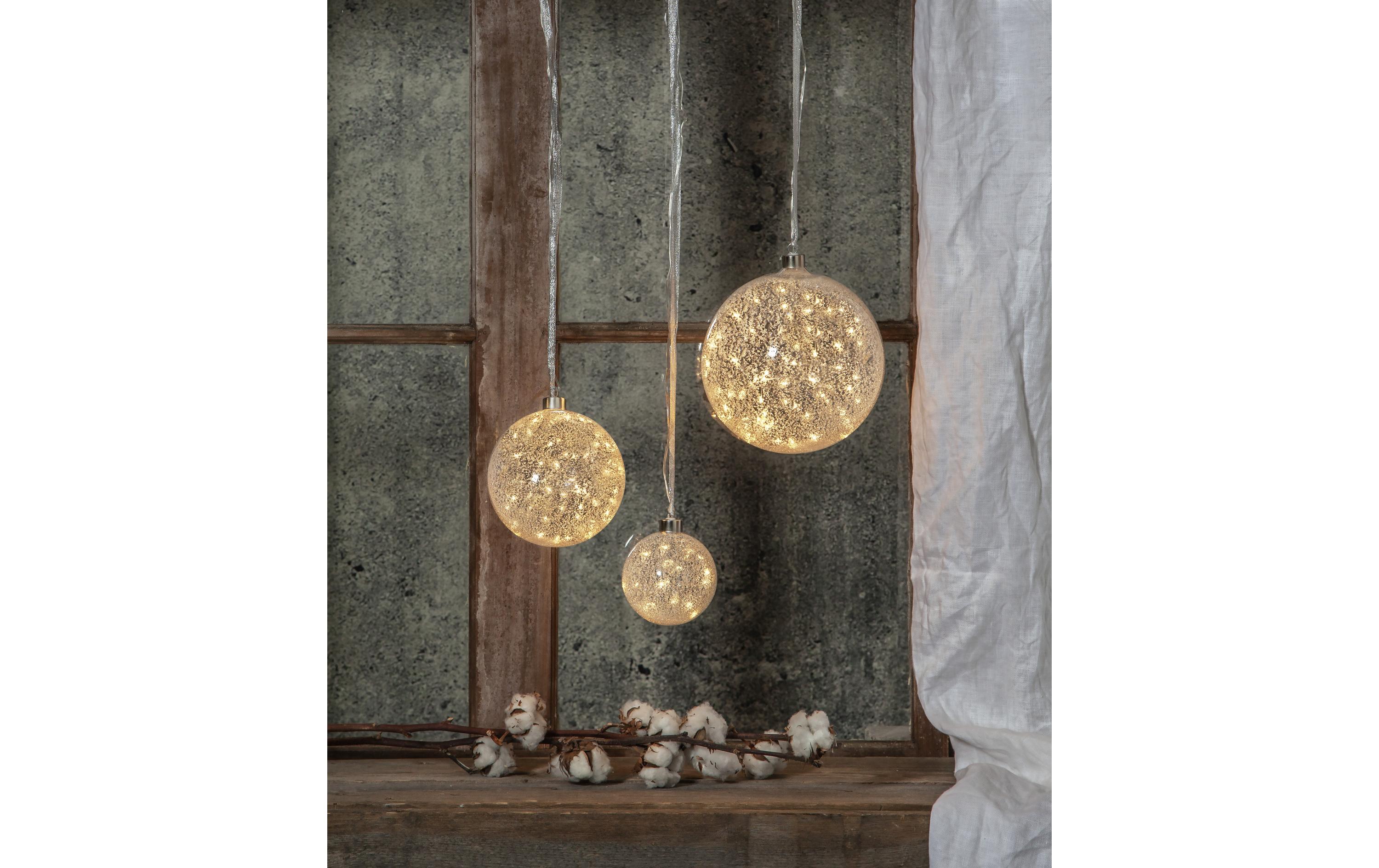 1187256_3 - Mediatech Star Trading Glasdekoration Glow Snow 20 cm x 21 cm x 20 cm, 50 LEDs, Indoor