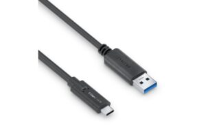 PureLink USB3.1 Gen1 USB-A-C, 1.0m, Schwarz 5Gbps, 3A, iSeries