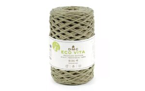 DMC Nova Vita 4 Baumwollgarn 2 mm Khaki 250 g, 200 m, 80% CO, 20% PES