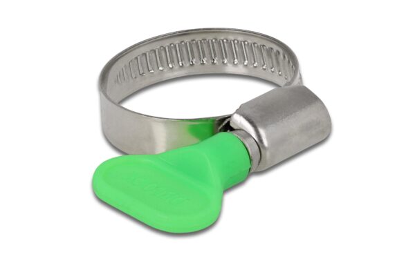 1192205 - Mediatech Delock Schlauchschellen, Grün, 10 Stück 22-32 mm, Edelstahl, Kunststoff kaufen Schweiz | Mediatech.ch