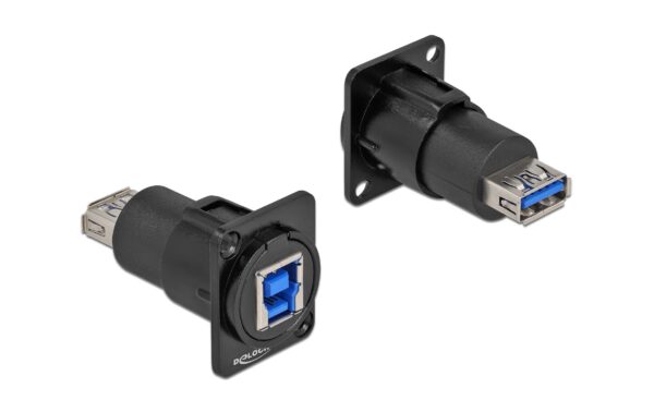 1192224 - Mediatech Delock Keystone Modul: USB3.0 Typ-A/Typ-B Buchse-Buchse, schwarz kaufen Schweiz | Mediatech.ch