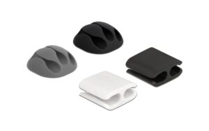 1192261 - Mediatech Delock Kabelhalter Komb Set, selbstkl. 4 Stück, 2x Kabelhalter 2x Kabelclips kaufen Schweiz | Mediatech.ch