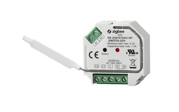 1192820 - Mediatech Sunricher Zigbee 3.0 Schaltaktor 2-fach 2x 1170 W, hue kompatibel kaufen Schweiz | Mediatech.ch