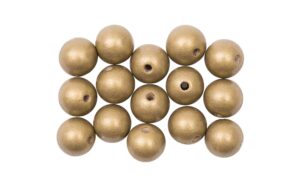 Rico Holzkugel, gold 12 mm, 15 Stück